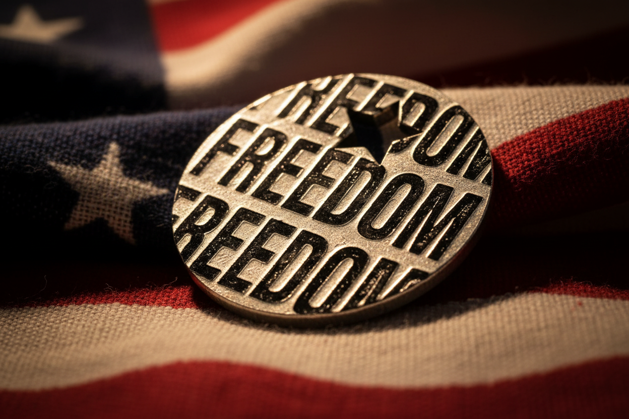 Freedom Blessing Ring - Freedom Side