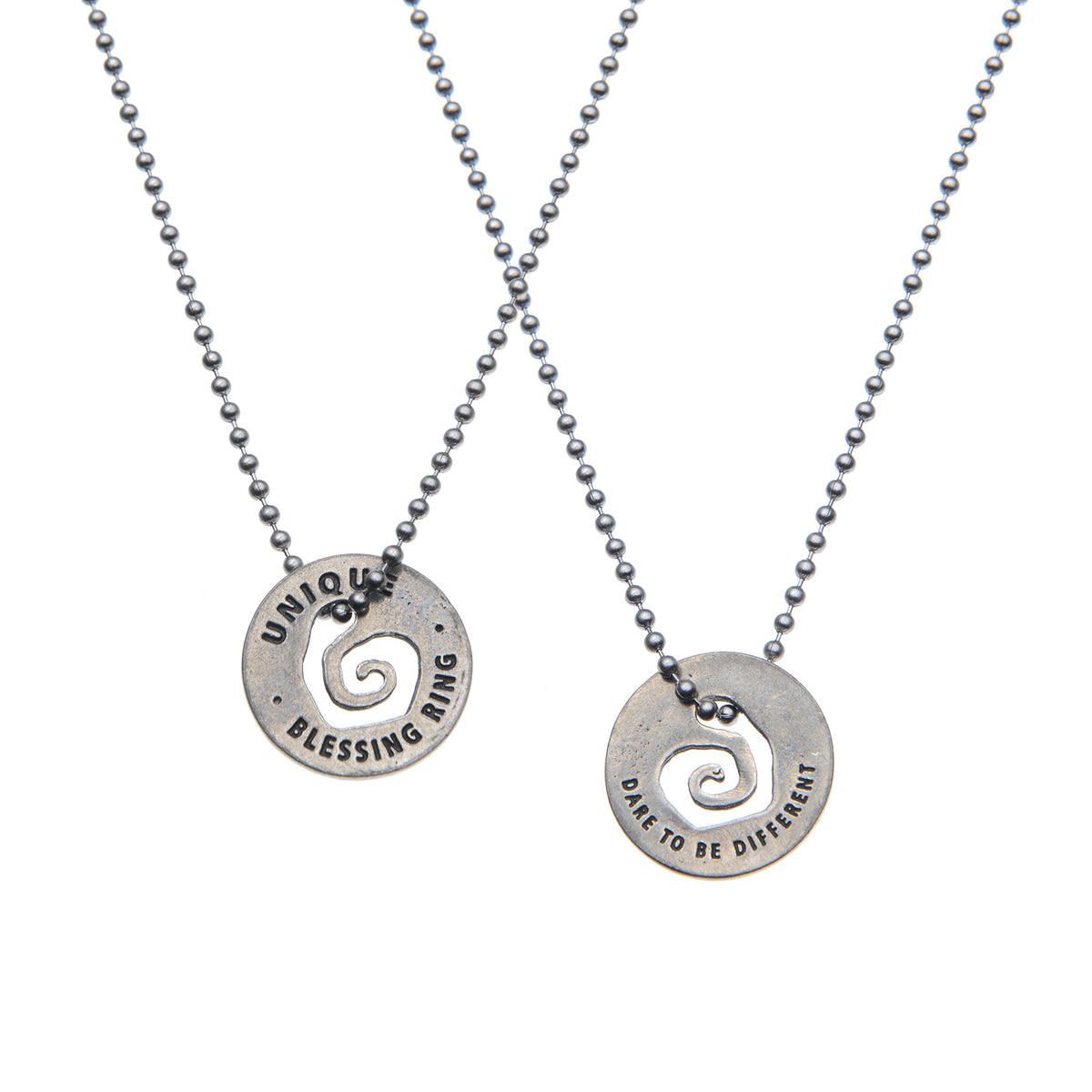 Unique Blessing Ring – Dare to Be Different Double-Sided Silver Token, Quarter-Size