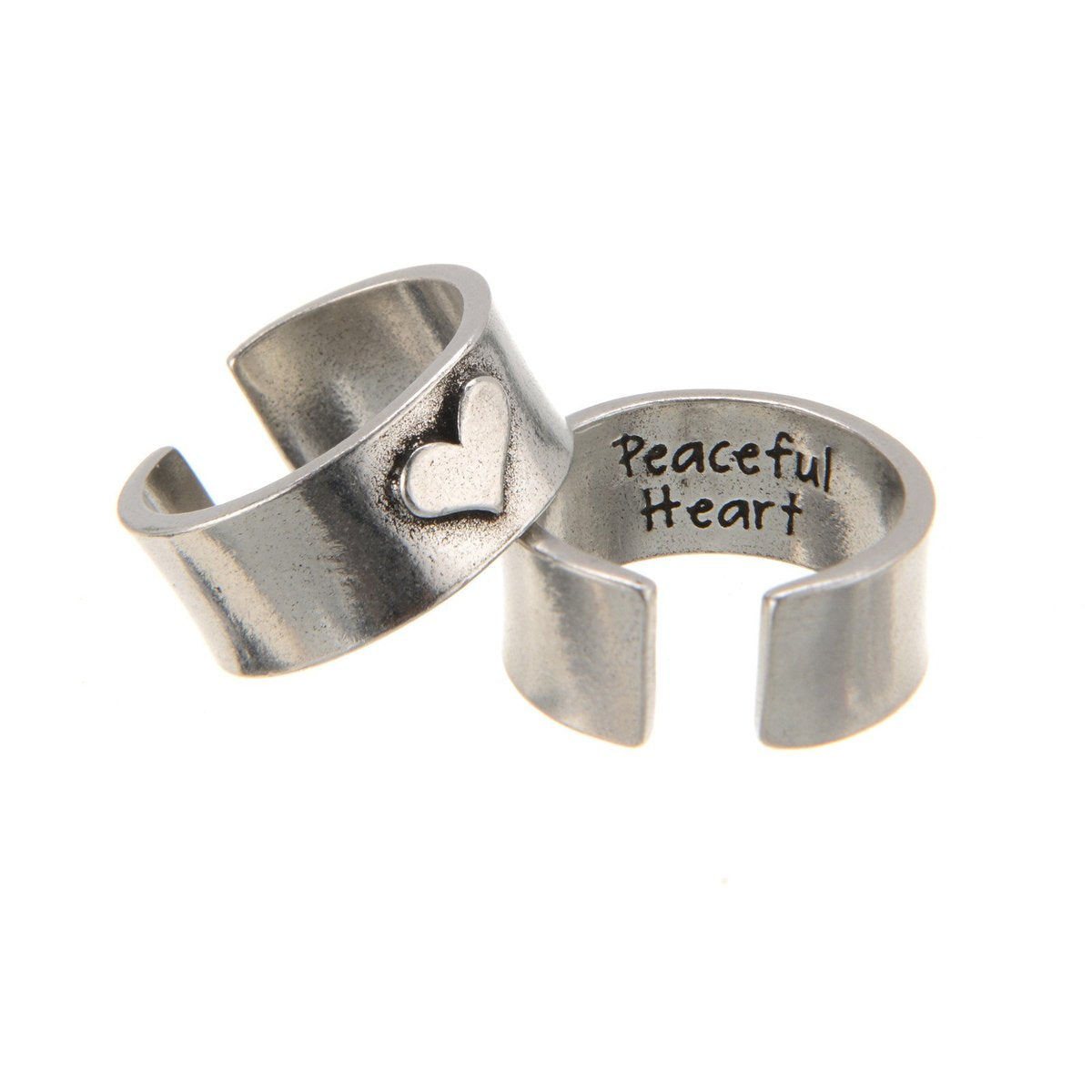 "Peaceful Heart" HOG Heart Ring
