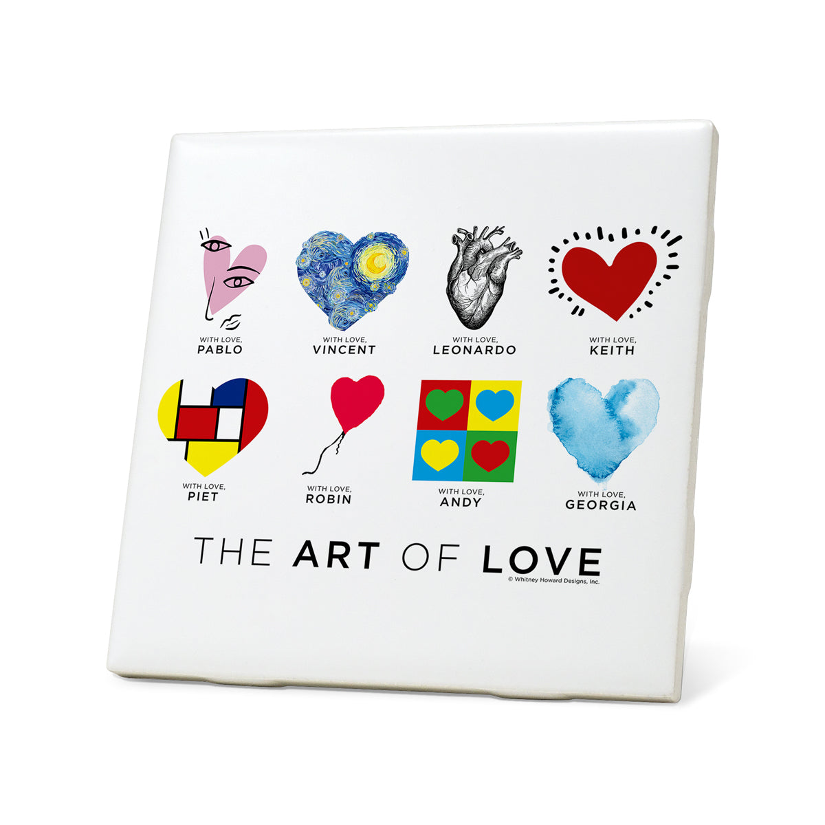 Art of Love - Ceramic Coaster 4x4