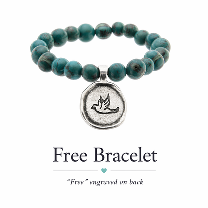 Wax Seals on Acai Seeds Of Life Bracelet