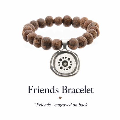 Wax Seals on Acai Seeds Of Life Bracelet