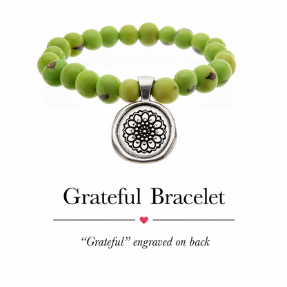 Wax Seals on Acai Seeds Of Life Bracelet