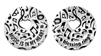 Music is in my Heart Blessing Ring