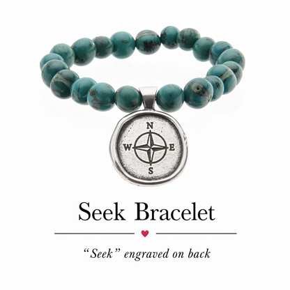 Wax Seals on Acai Seeds Of Life Bracelet