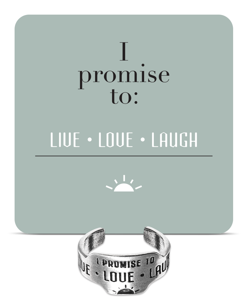 Live, Love, Laugh Promise Ring