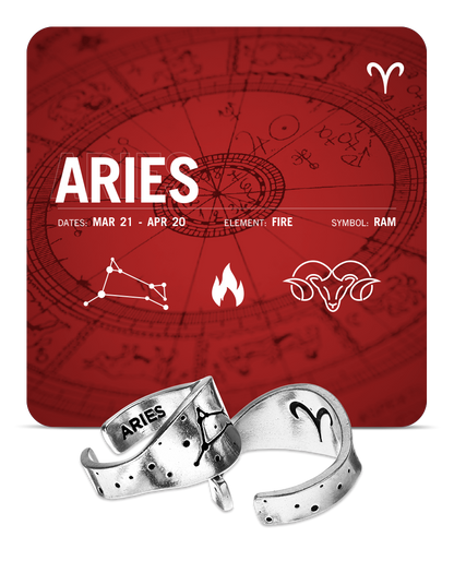 Zodiac Ring - Aries - Celestial
