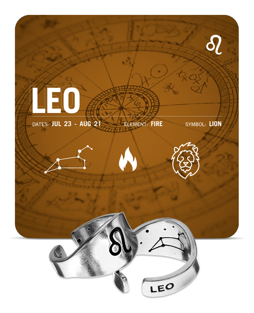 Zodiac Ring - Leo - Celestial