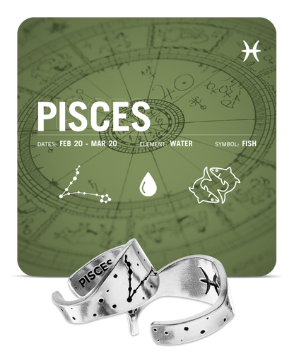 Zodiac Ring - Pisces - Celestial