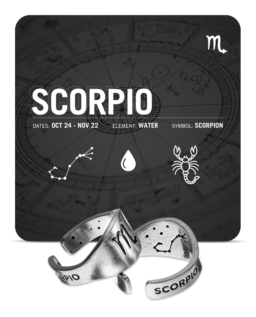 Zodiac Ring - Scorpio - Celestial