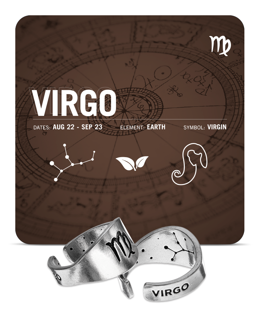 Zodiac Ring - Virgo - Symbol