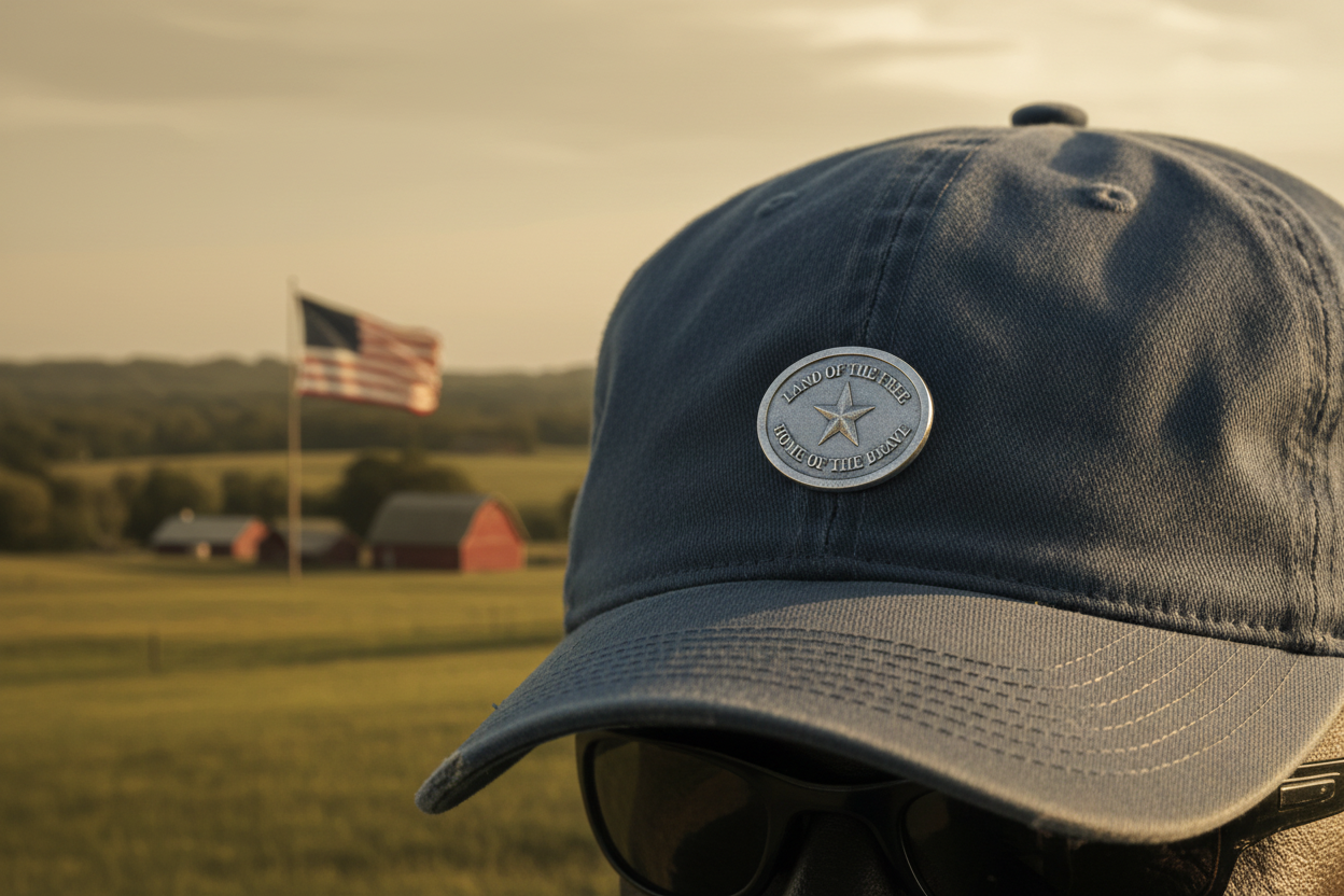 America 250 Lapel Pin on Hat