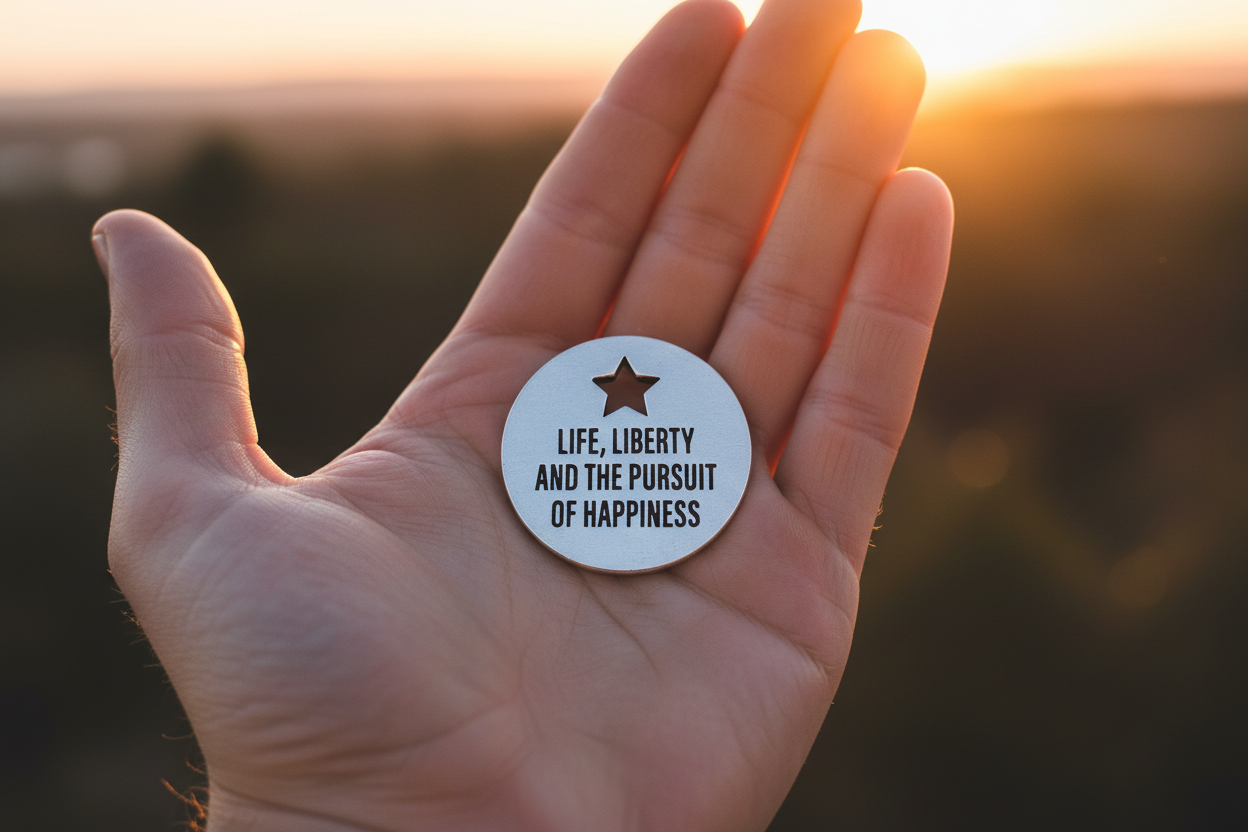 Freedom Blessing Ring - Life Liberty Side