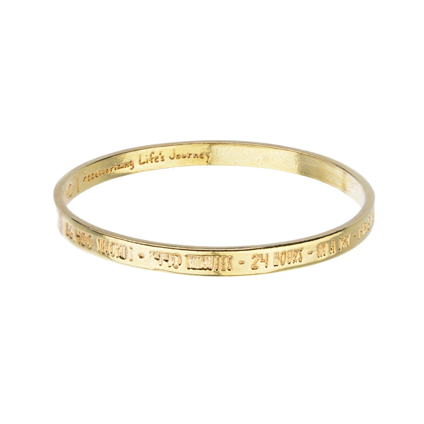 Gold Line - 24/7 365 Bangle Make Every Moment Count