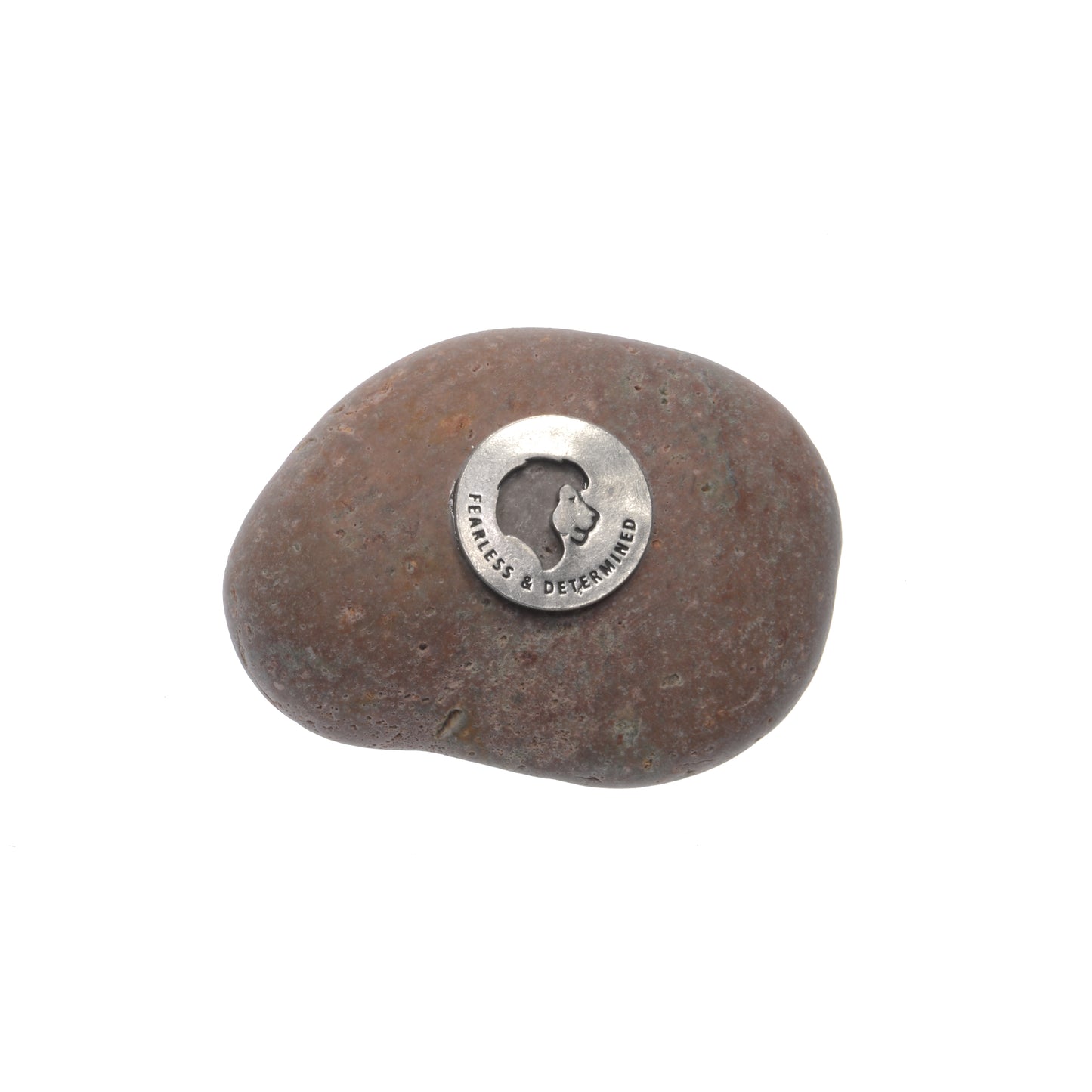 Fearless & Determined - Meditation Stone