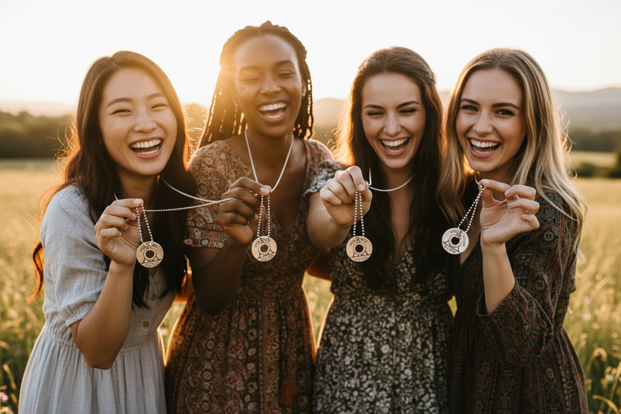 I Love My Tribe Necklace Group Lifestyle