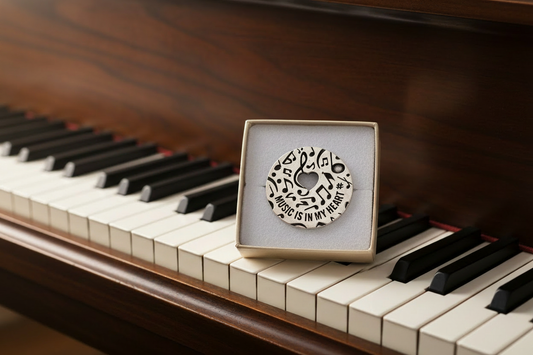 Music Token in Gift Box on Piano - Smaller Token