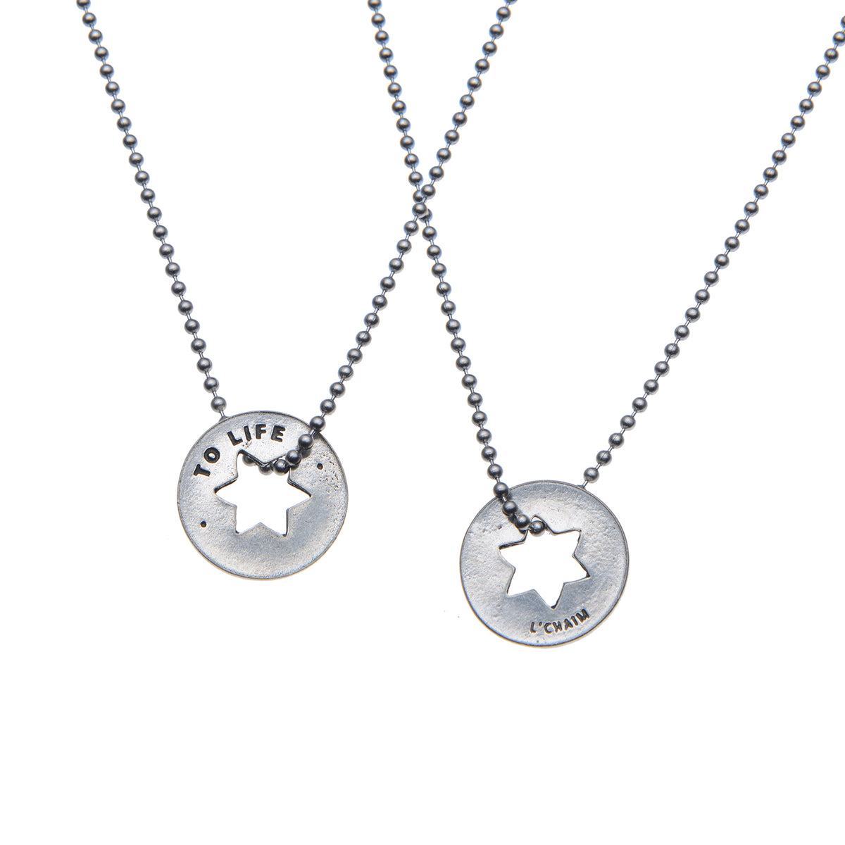 To Life Blessing Ring – L'Chaim Star of David Double-Sided Silver Token, Quarter-Size