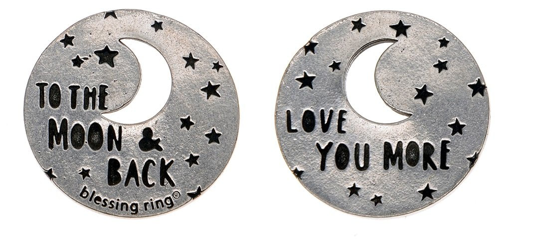 Love you to the moon Blessing Ring