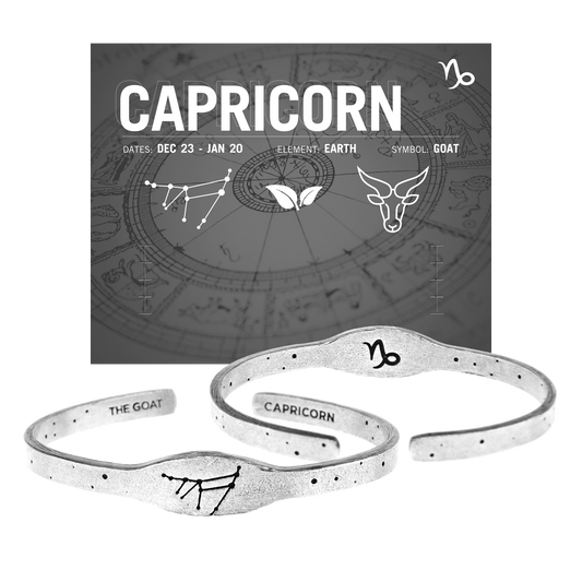Zodiac Cuff Bracelet - Capricorn