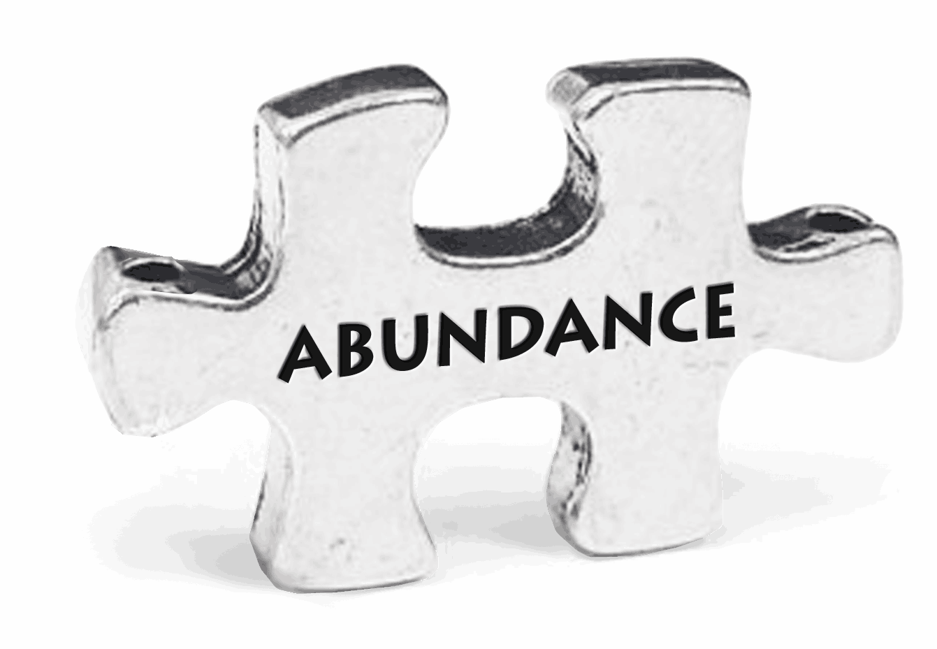Abundance Puzzle Token on 30&quot; Ball Chain