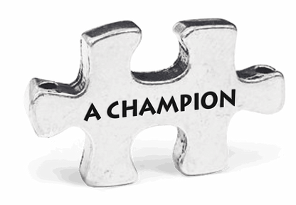 Champion Puzzle Token on Key Loop