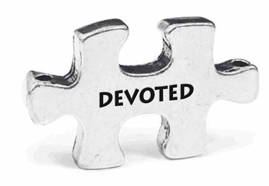 Devoted Puzzle Token on 30&quot; Ball Chain