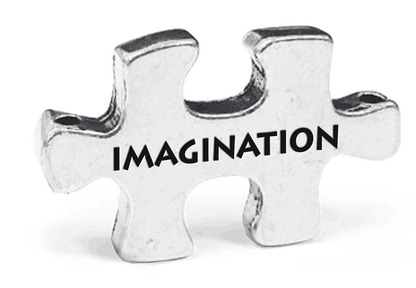 Imagination Puzzle Token on Key Loop
