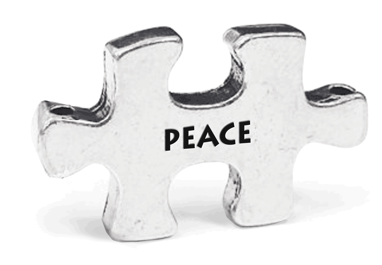 Peace Puzzle Token on Key Loop