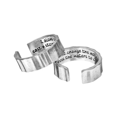 I alone cannot change the world Inspire Ring