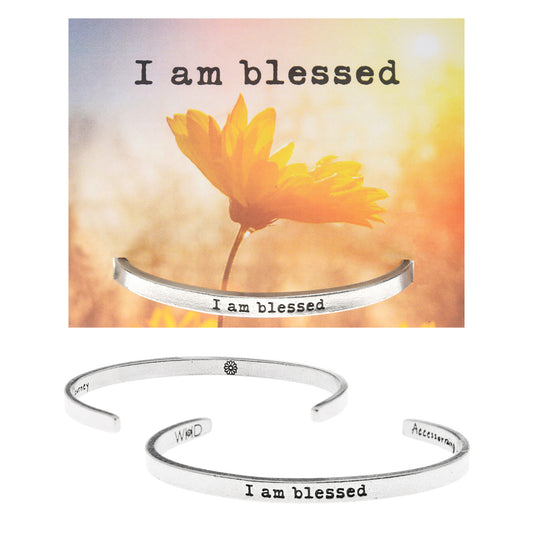 Blessed Quotable Cuff Bracelet on Blessed Backer Card