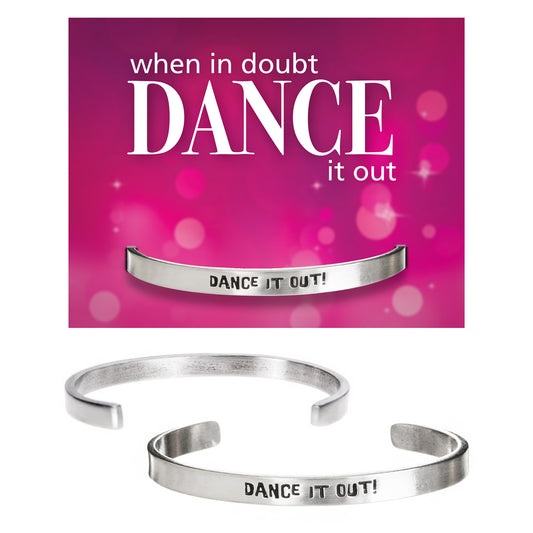 Dance It Out Quotable Cuff Bracelet on Dance It Out Backer Card
