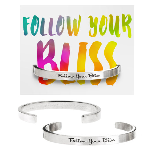Follow Your Bliss Quotable Cuff Bracelet on Follow Your Bliss Backer Card