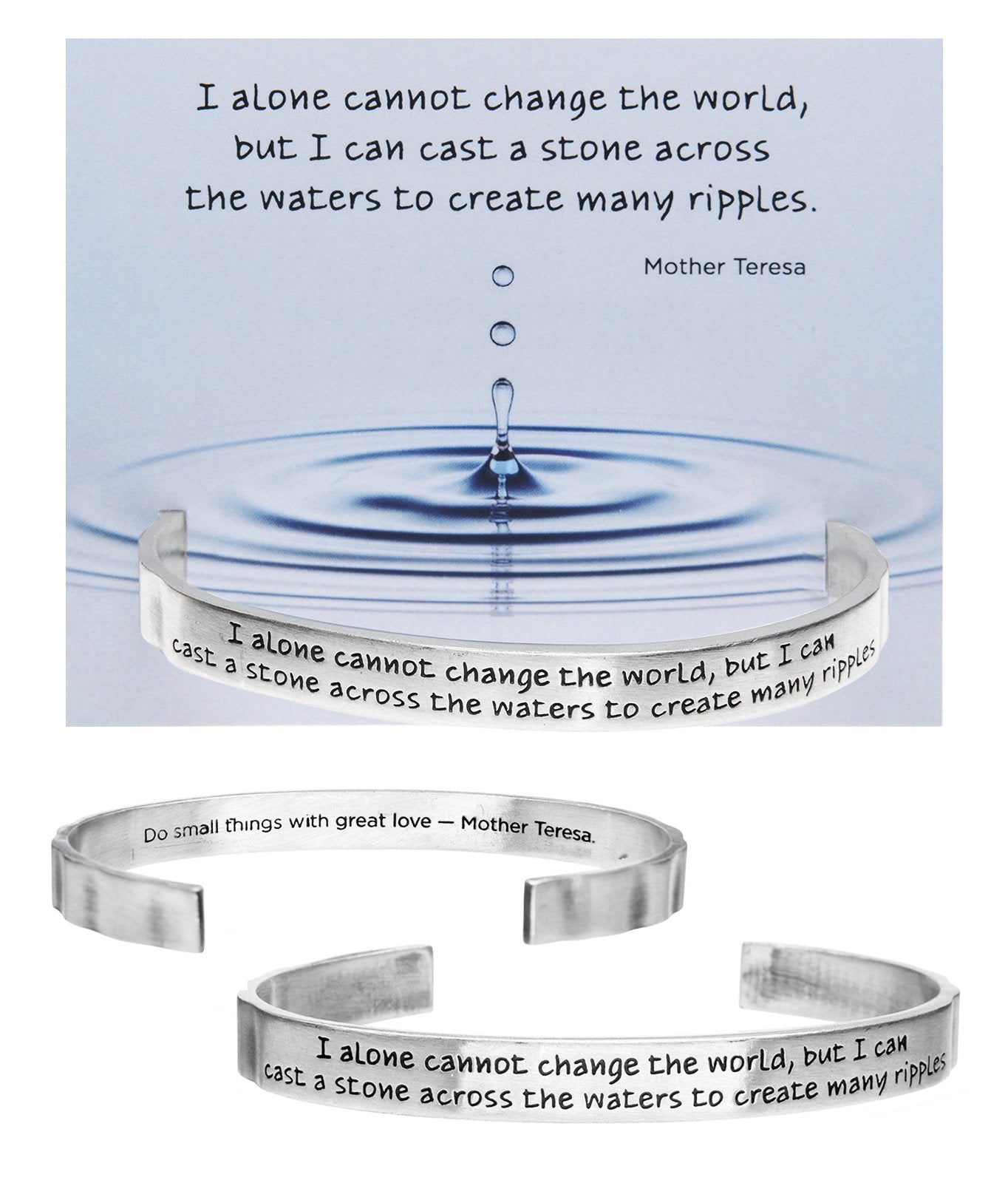 &quot;I Alone Cannot Change the world&quot; Quotable Cuff on Backer Card