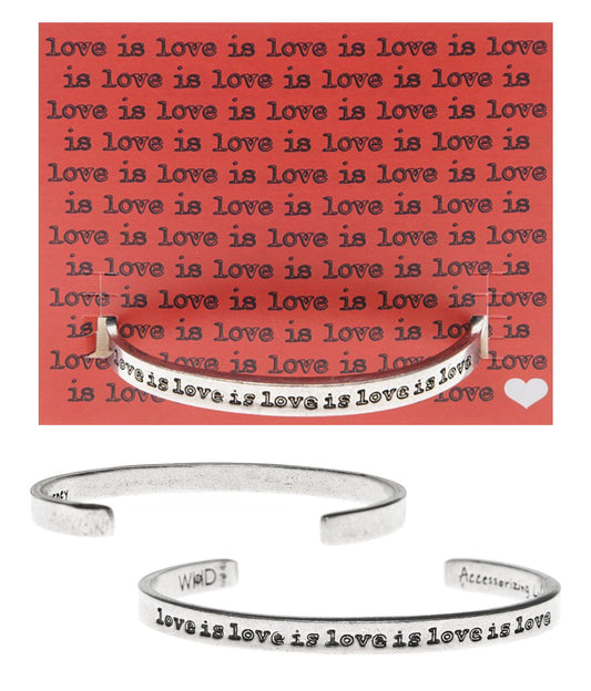 &quot;Love is Love is Love is Quotable Cuff on Backer Card
