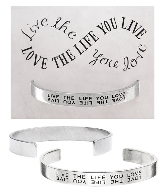 &quot;Live The Life You Love&quot; Quotable Cuff on Live The Life You Love Backer Card