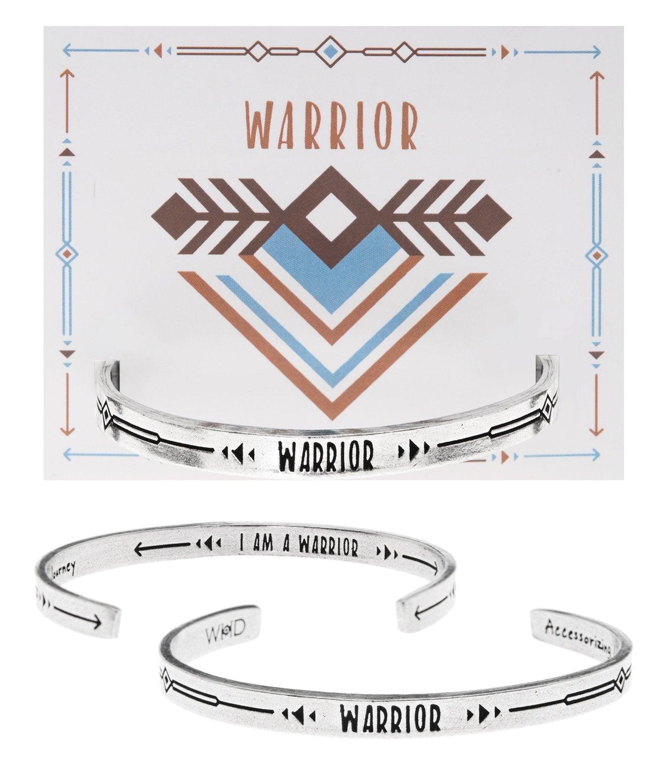 &quot;Warrior&quot; Quotable Cuff on Warrior Backer Card
