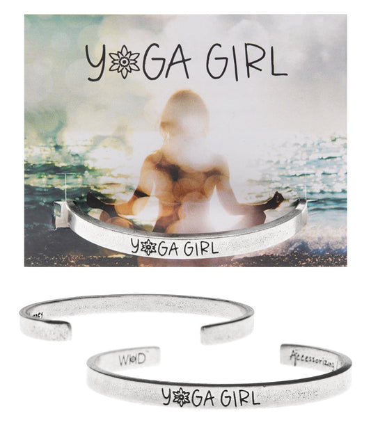 &quot;Yoga Girl&quot; Quotable Cuff on Backer Card