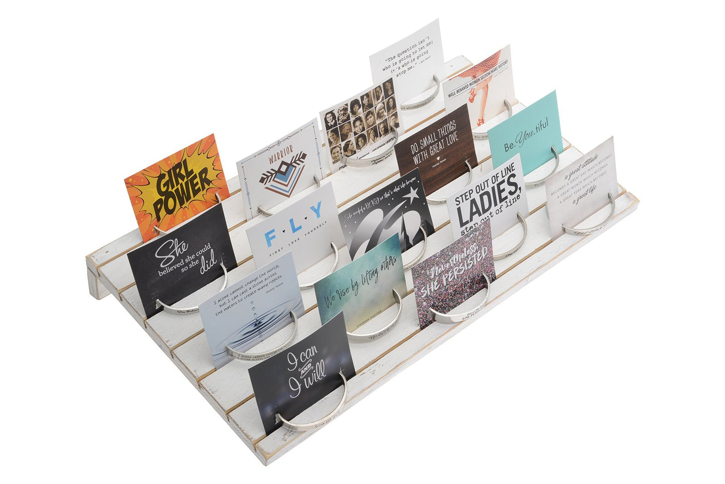 Quotable Cuff Photo Card Kit with Wood Display (36 Total Cuffs on Backer Cards)