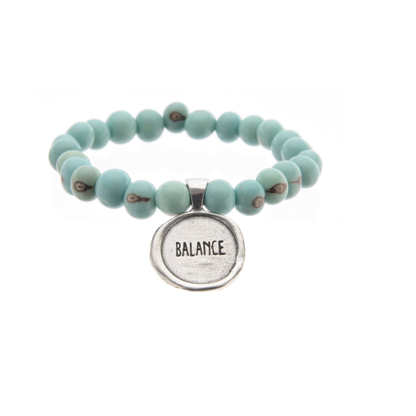 Acai Seeds Of Life Bracelet with Wax Seal - Baby Blue