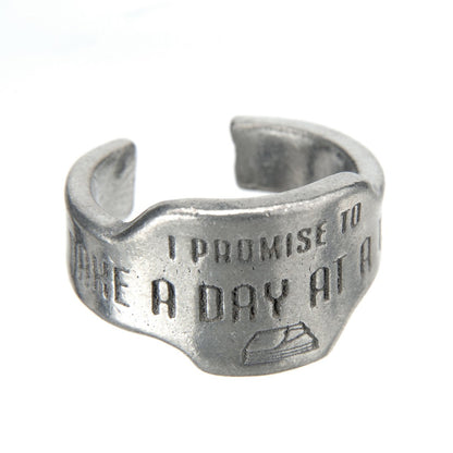 &quot;Take One Day at a Time&quot; Promise Ring