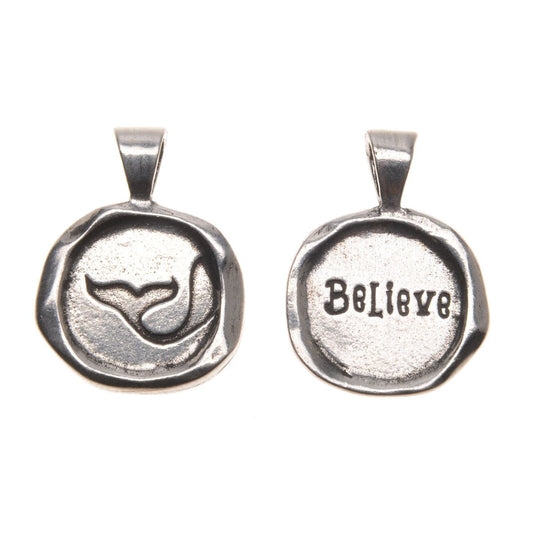 Believe Wax Seal on 30&quot; Ball Chain