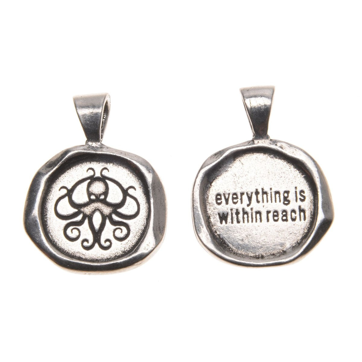 Everything Is Within Reach Wax Seal on 30&quot; Ball Chain