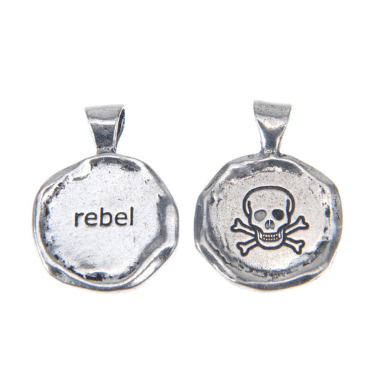 Rebel Wax Seal on 30&quot; Ball Chain