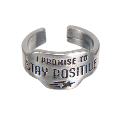 &quot;Stay Positive&quot; Promise Ring